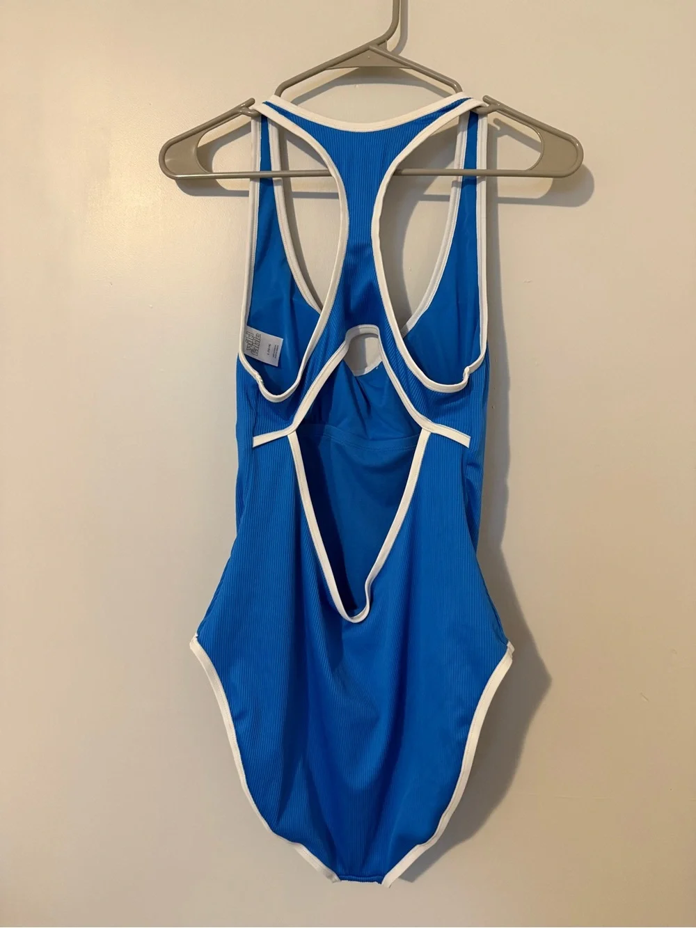 wild fable Blue One-Piece Swimsuit with White Trim